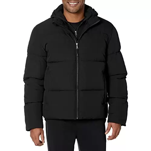 Plumífero de Cuello Mock Amazon Essentials para hombre