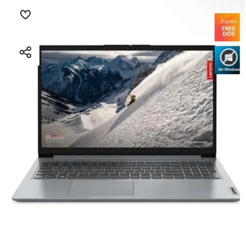 Portátil 15.6" FHD Lenovo IdeaPad 1 15AMN7 (AMD Ryzen 5 7520U/16GB/512GB SSD)