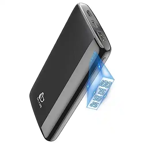 Powerbank 12000mAh Ultra Slim de 2 Puertos (USB A+ Tipo C)