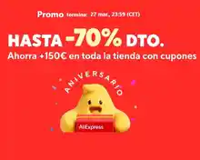 Promo Aniversario Aliexpress: Listado de Cupones disponibles