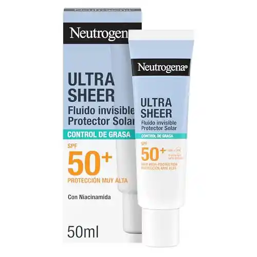 Protector solar Neutrogena Ultra Sheer Fluido SPF50+ 50ml