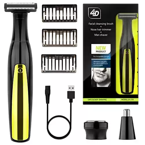 Recortador de Barba OneBlade Recargable con 3 Peines, IPX6 Impermeable