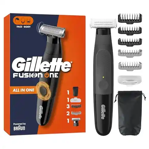 Recortadora De Barba Y Afeitadora Corporal Gillette Fusion One