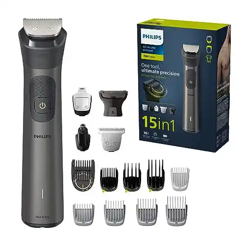 Recortadora eléctrica 15 en 1 Philips Serie 7000