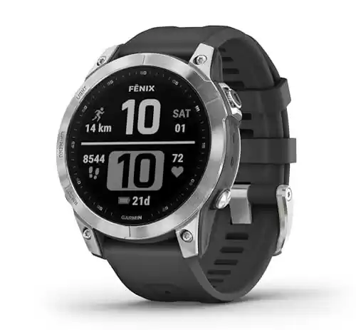 Reloj GPS multideporte Garmin fenix 7 Gris Plata