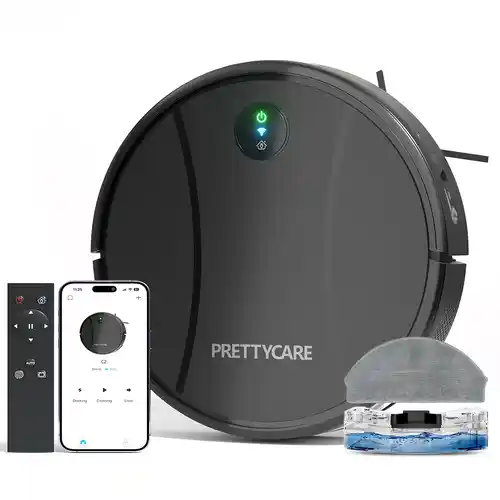 Robot Aspirador PrettyCare C2 - Aspira, Barre y Friega, 3000Pa, control remoto