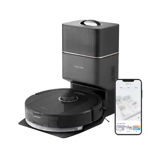 Robot Aspirador y Fregasuelos roborock Q5 Pro+ (Vaciado automático, DuoRoller, 5500Pa, 2.5L Bolsa para Polvo, Tanque de Agua de 180 ml, PreciSense LiDAR, App/Alexa)