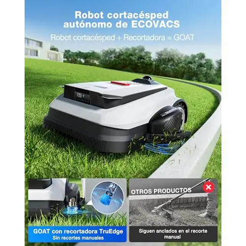 Robot Cortacésped inalámbrico Ecovacs Goat A1600 LiDAR Pro 1600 m² IA