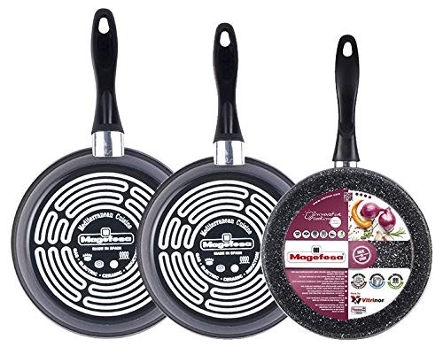Set 3 sartenes Magefesa K2 Gransasso 20/24/28 cm