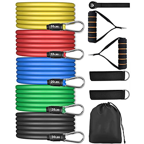 Set 5 bandas de resistencia Fitness