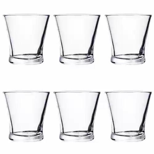 Set 6 Vasos de Vidrio 10CL para café o chupito QUID LUCIA