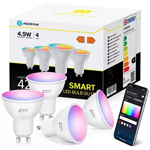 Set Aigostar Smart LED Bulb GU10