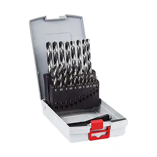 Set de 19 brocas helicoidales Bosch HSS PointTeQ para metal