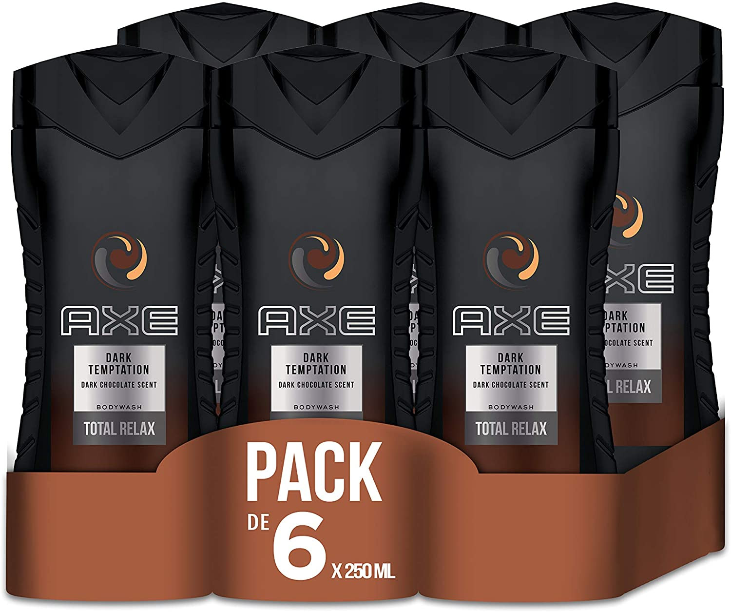 Set de 6 geles de ducha Axe Dark temptation