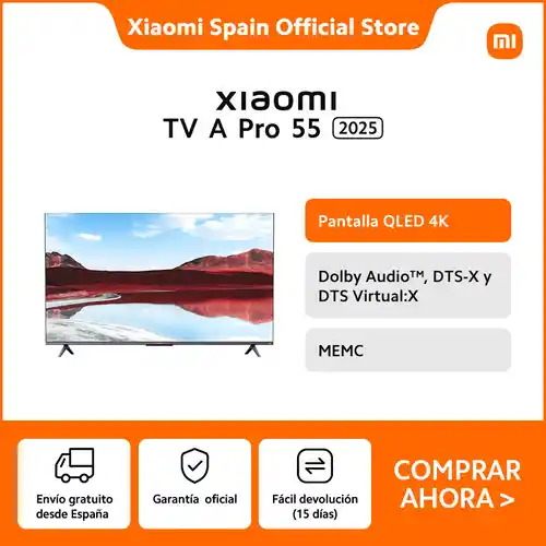 Smart TV Xiaomi A Pro 2025 55" QLED