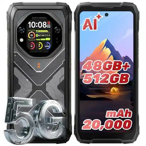 Smartphone OSCAL Tank 1 5G 48GB/512GB 20000mAh Android 15 ultrarresistente