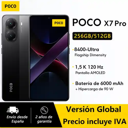 Smartphone POCO X7 Pro 8/256GB Global (desde España)