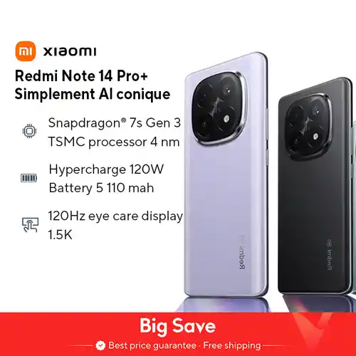 Smartphone Xiaomi Redmi Note 14 Pro+ 5G 8GB/256GB