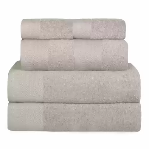 SOLO HOY! Juego de 6 Toallas: 2x Baño + 2x Mano + 2x Bide 100% Algodón de 500gsm