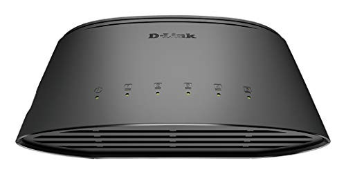 Switch de red con 5 puertos Gigabit 10/100/1000 Mbps D-Link DGS-1005D