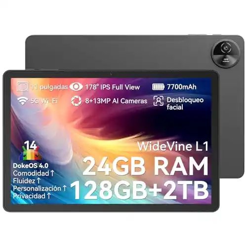 Tablet OSCAL Pad 90 de 11" WiFi+4G LTE de 24 GB de RAM + 128 GB de ROM