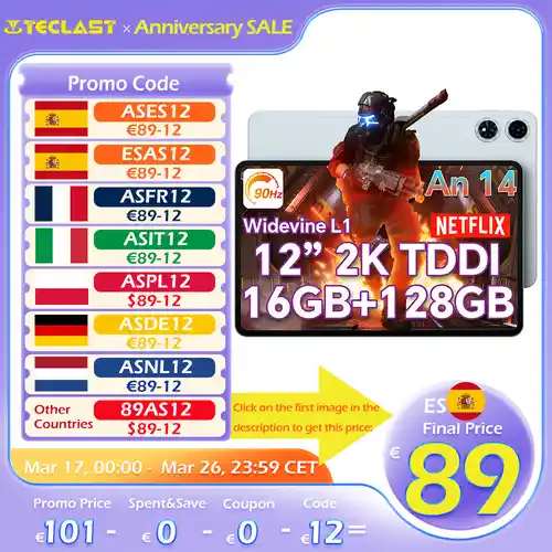 Tablet Teclast T60 Plus 6GB/128GB