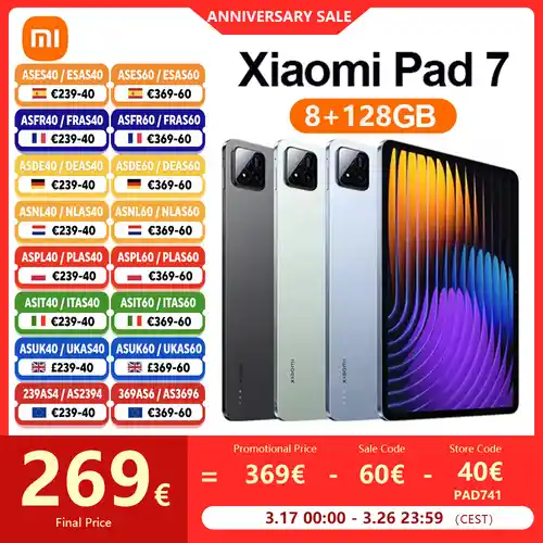 Tablet Xiaomi Pad 7 8GB/128GB