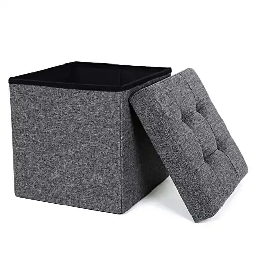 Taburete con almacenamiento de 40 litros 38 x 38 x 38 cm