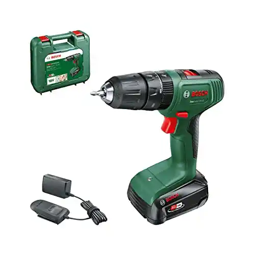 Taladro percutor a batería Bosch EasyImpact 18V-40 (1 batería de 2.0Ah, en maletín de transporte)