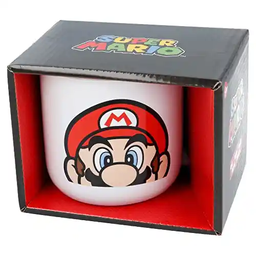 Taza desayuno de cerámica de 400 ml de Super Mario