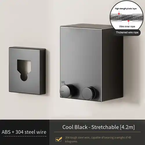 Tendedero Invisible para interiores sin perforar (hasta 4.2 m)