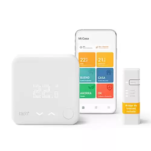 Termostato Inteligente Cableado tado – Kit de Inicio V3+, Control inteligente de calefacción, fácil instalación, compatible con Amazon Alexa, Siri y Asistente de Google