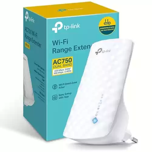 TP-Link RE190 AC750 - Amplificador Señal WiFi, 433Mbps en 5GHz / 300Mbps en 2.4GHz