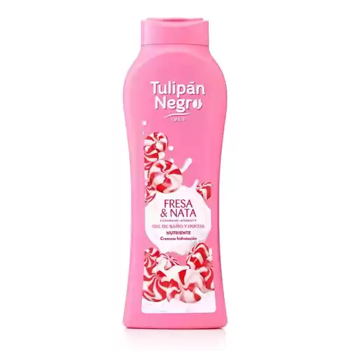 Tulipán Negro - Cuidado personal - Kiss Fresa y Nata Gel de Baño y Ducha - 650 ml