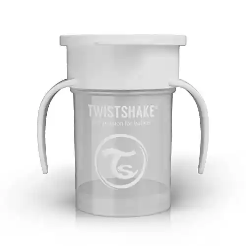 Vaso Antiderrames Entrenamiento con Asas Bébé 230 ml TWISTSHAKE 360 Cup