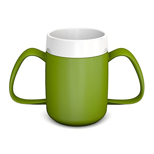 Vaso con 2 asas y tapa con pico para beber Ornamin