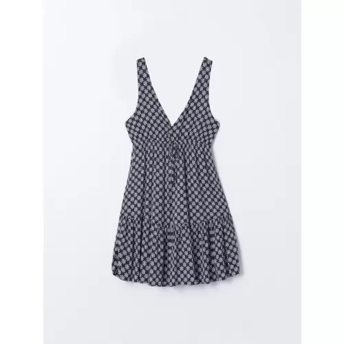 Vestido estampado de tirantes Lefties