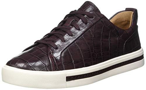 Zapatillas mujer Clarks Un Maui Lace Cuero Burdeos